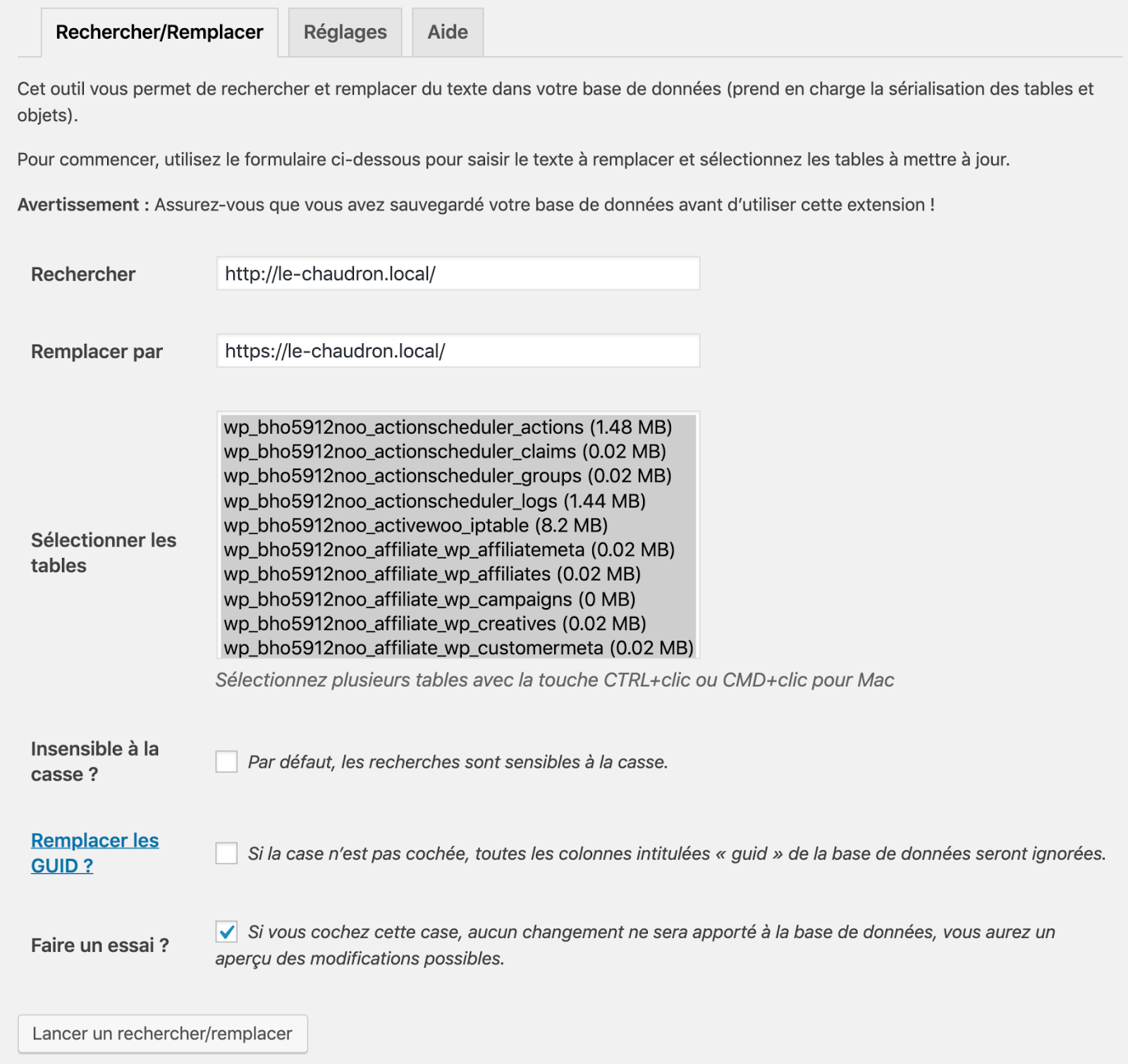remplacement d'url better search replace