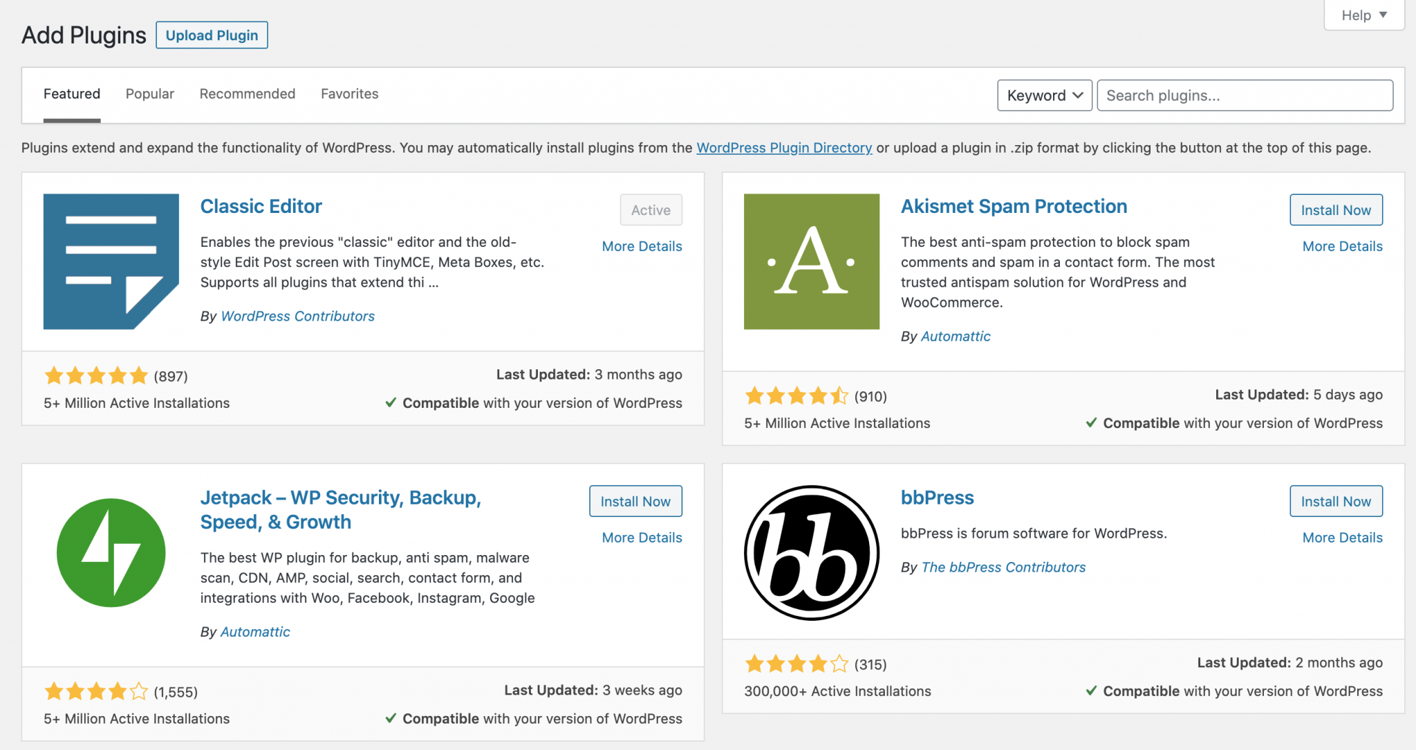 Add plugins on WordPress.org