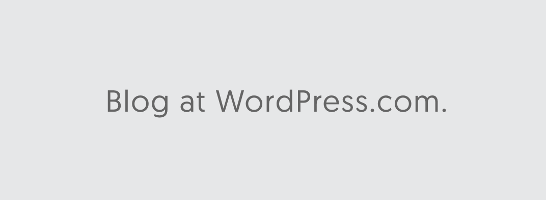 Footer mention of WordPress.com