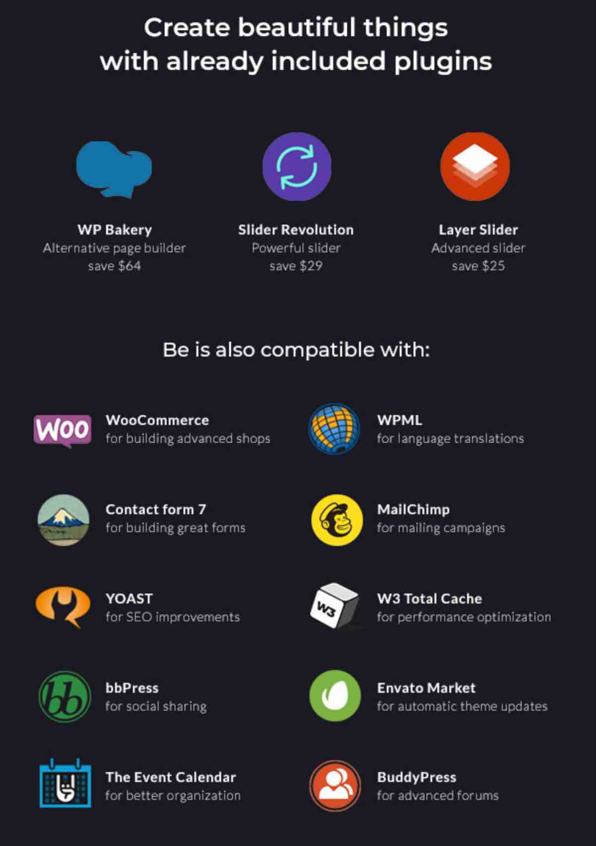 Plugins compatibility with BeTheme