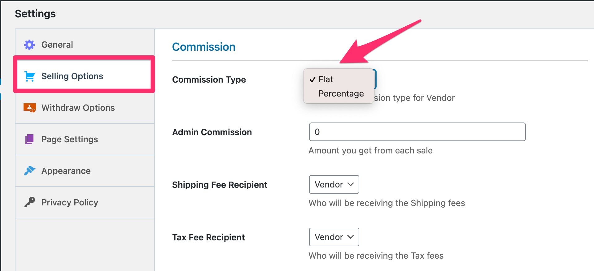 Options de vente pour Dokan