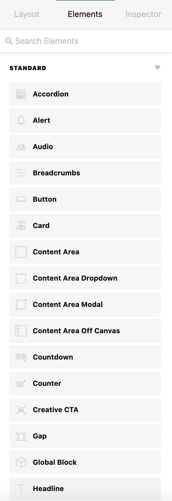 Cornerstone elements on X theme