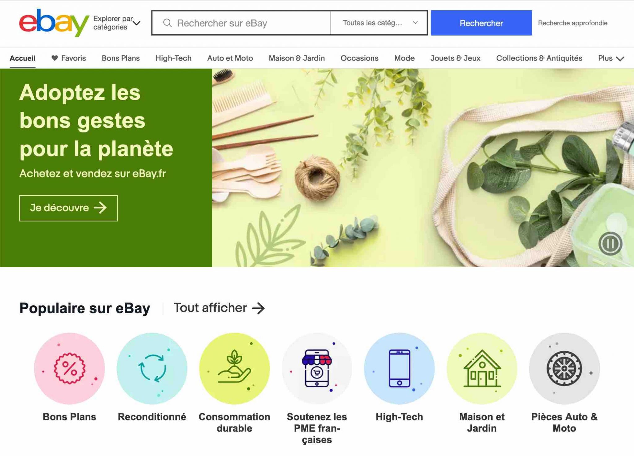 Ebay est une marketplace française