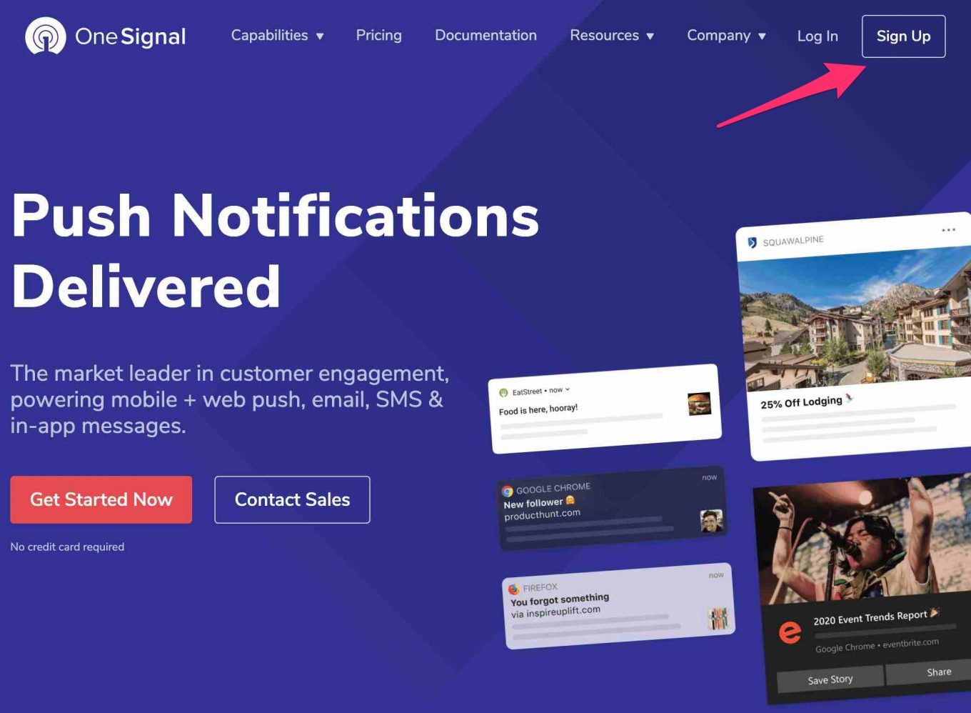 S'inscrire à OneSignal