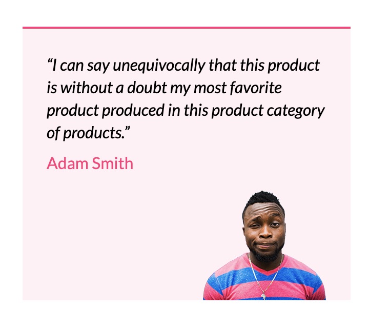 The Testimonial Preset Quote from the X theme