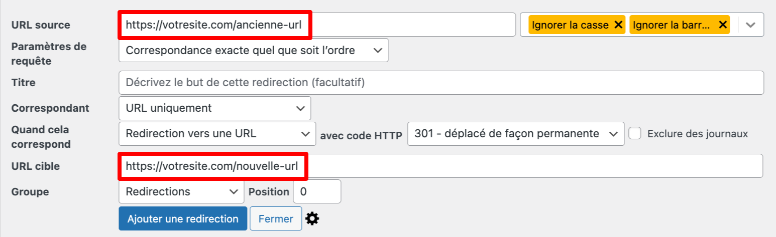 Redirections avancées sur WordPress.