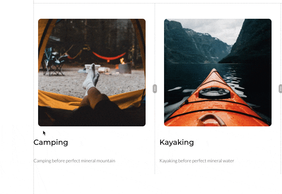 L’édition en ligne du texte sur Visual Composer.