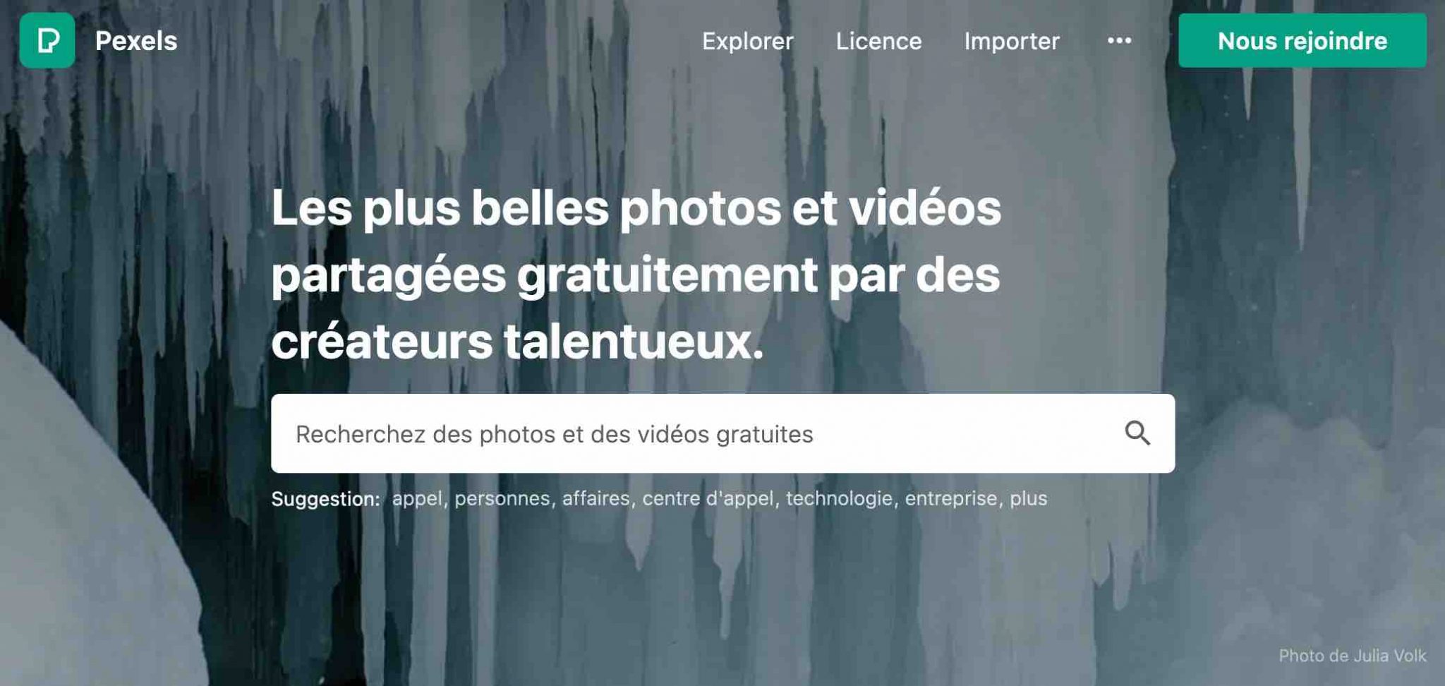 Pexels permet de télécharger des images libres de droit sur votre blog
