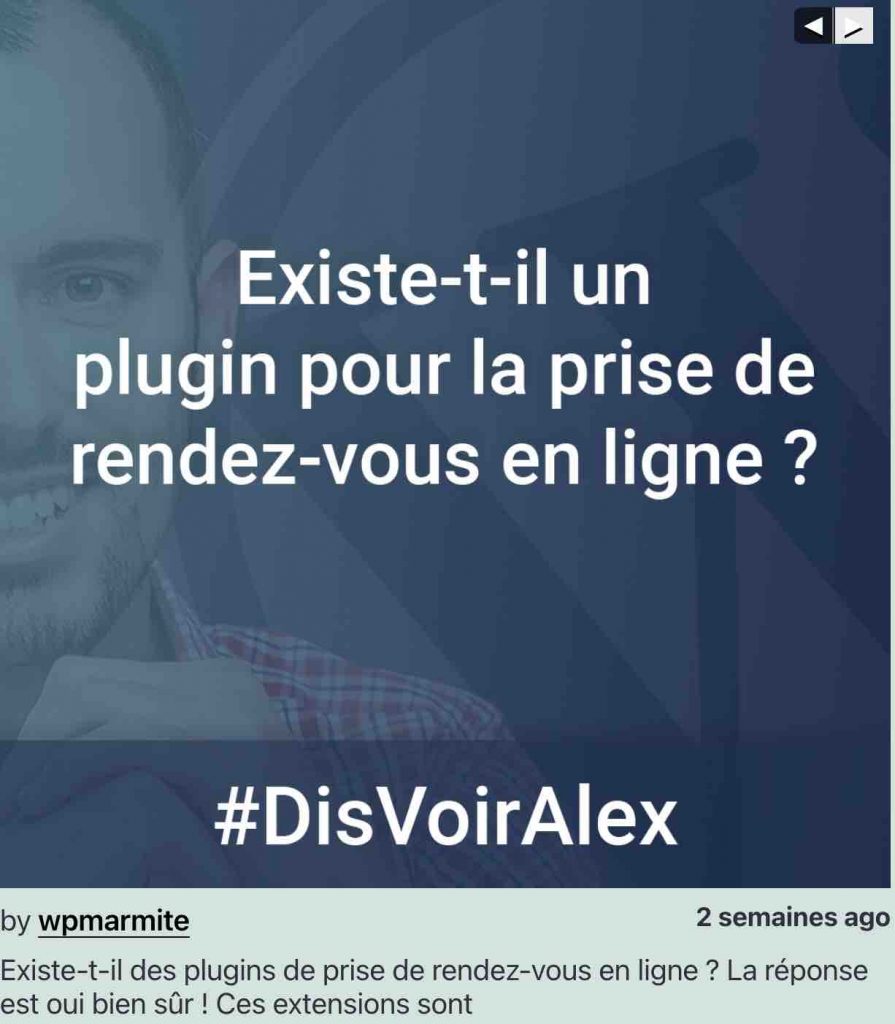 Intégration de Social Widget.