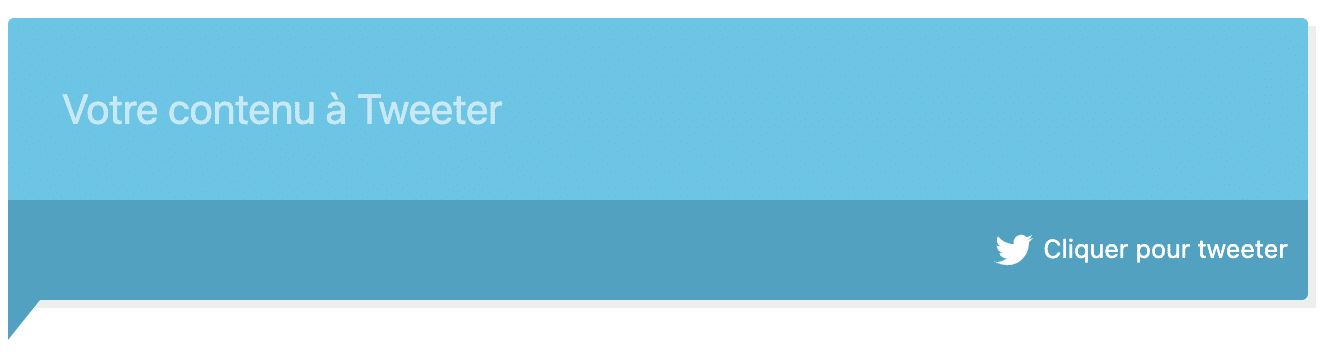 Un bloc Click To Tweet avec l'extension Advanced Gutenberg Blocks.