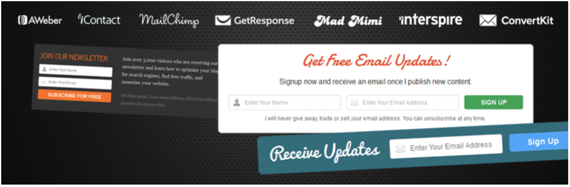 Optin Forms plugin to create WordPress opt-in forms