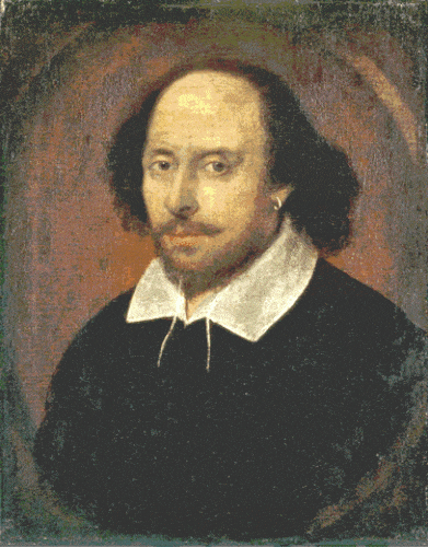 Shakespeare faisant un clin d'œil