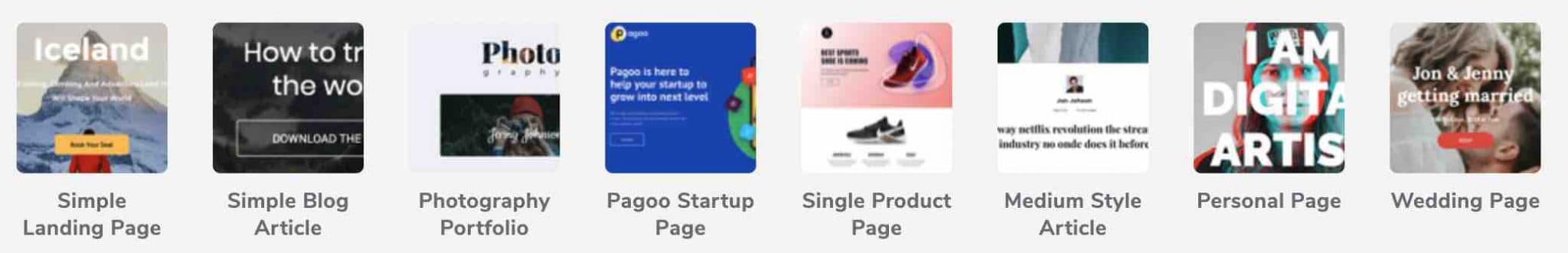 Free templates of Visual Composer.