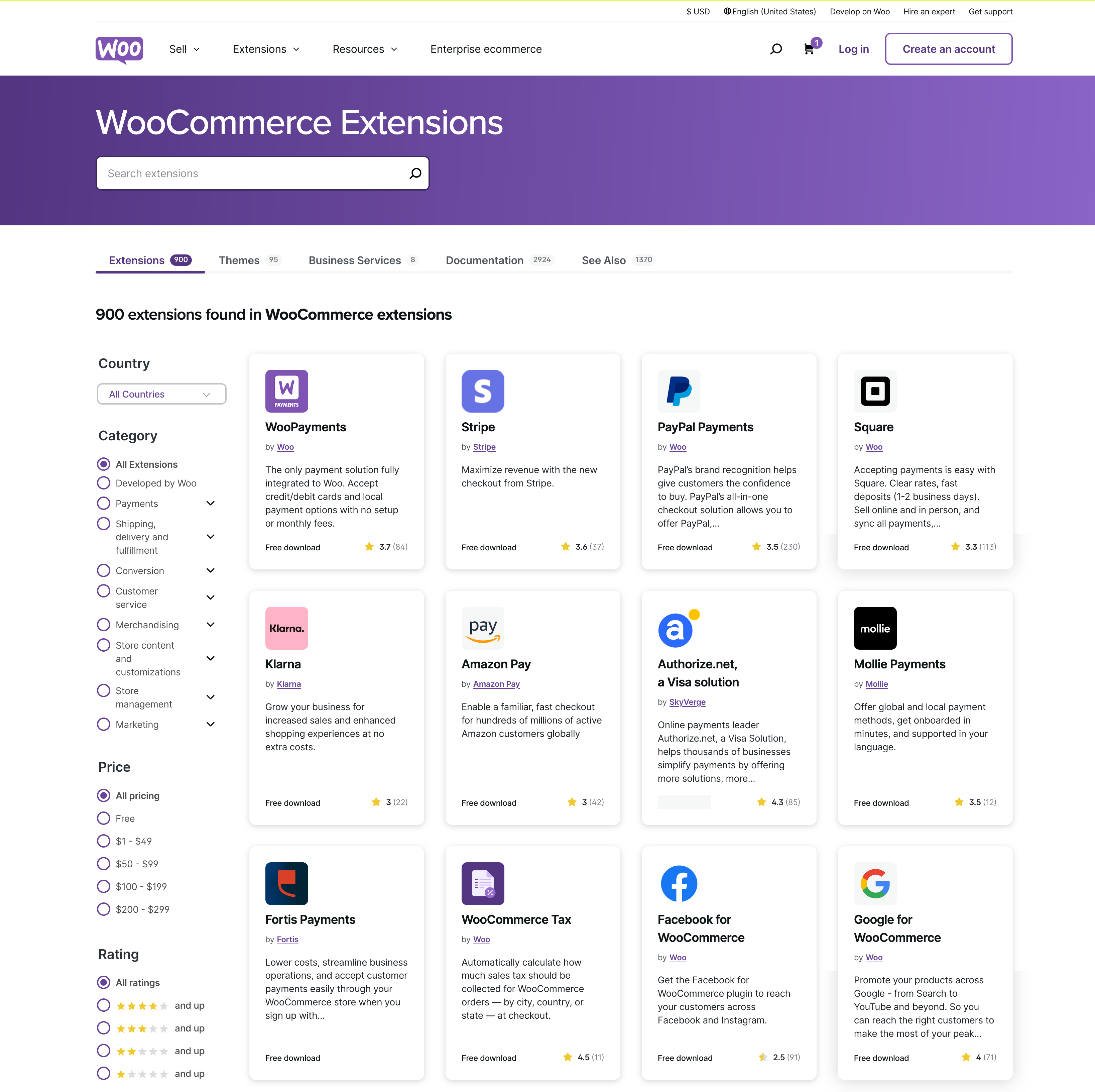 WooCommerce official extension store.