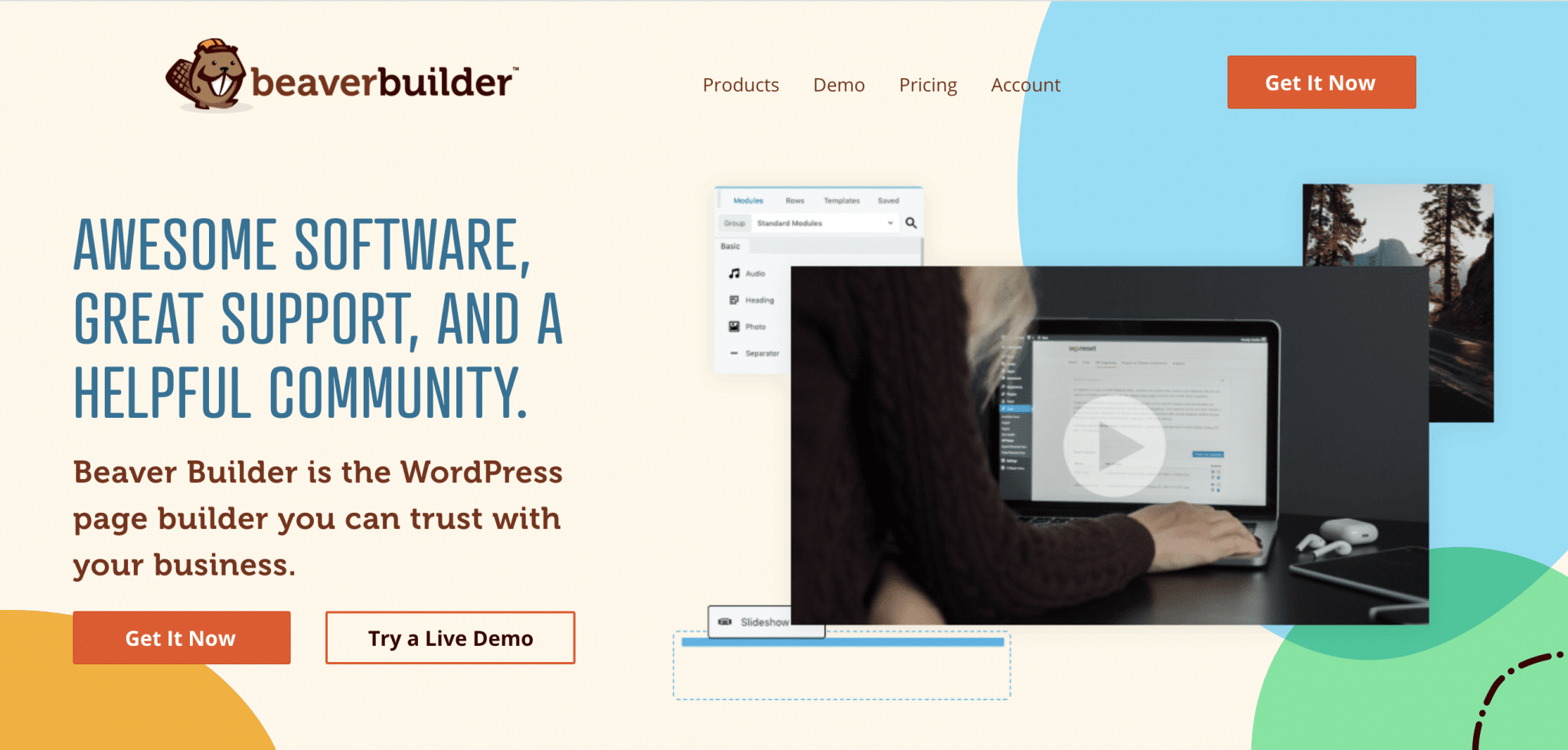 Le constructeur de page Beaver Builder.