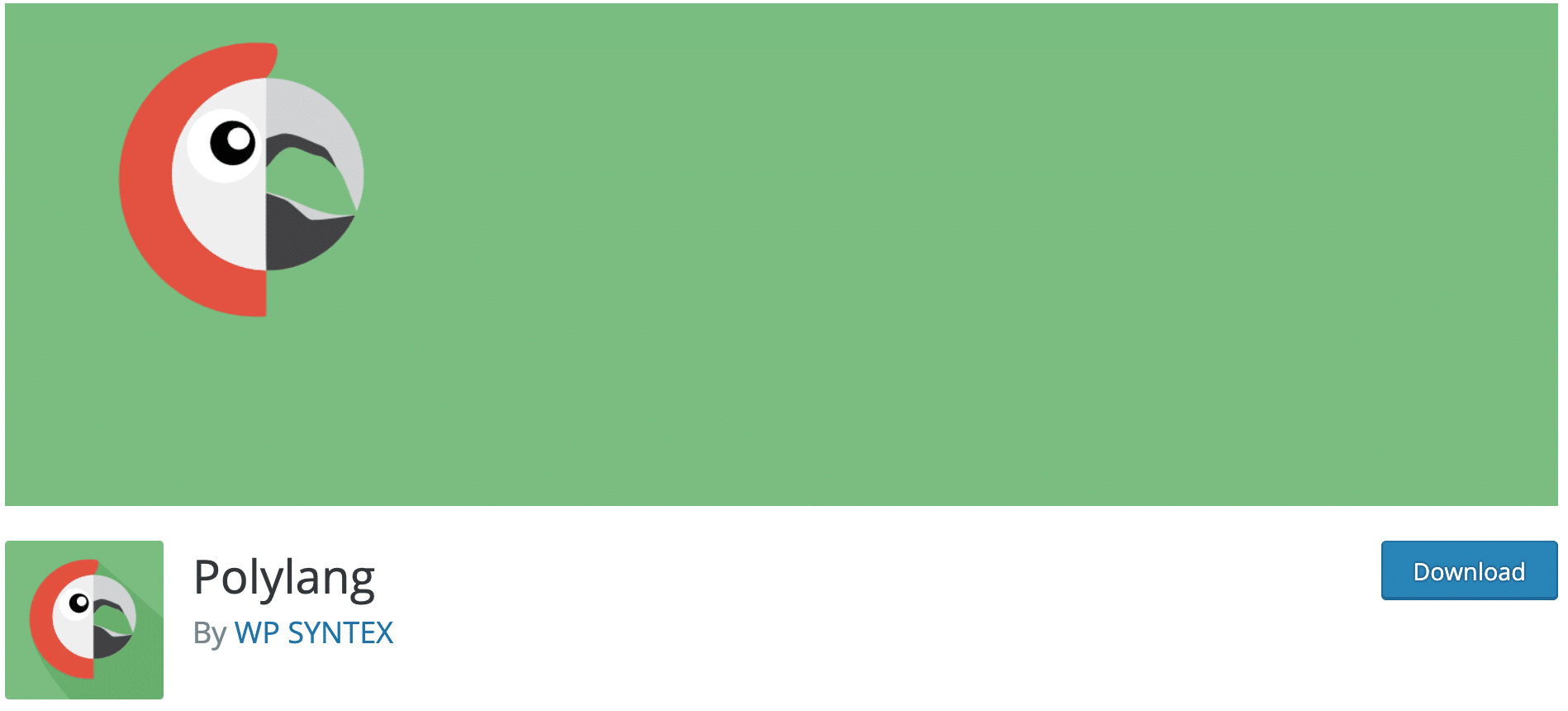 Polylang plugin to download on the WordPress official directory.