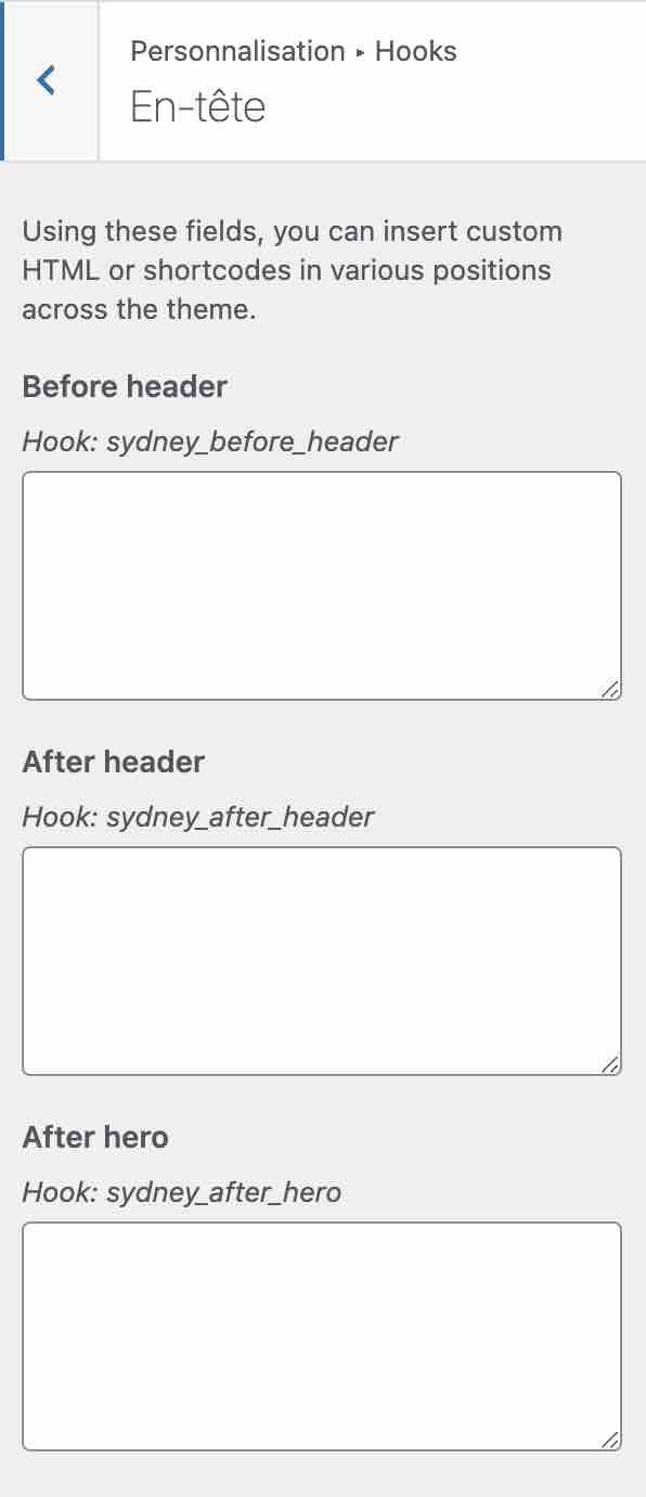 Les hooks sur Sydney.