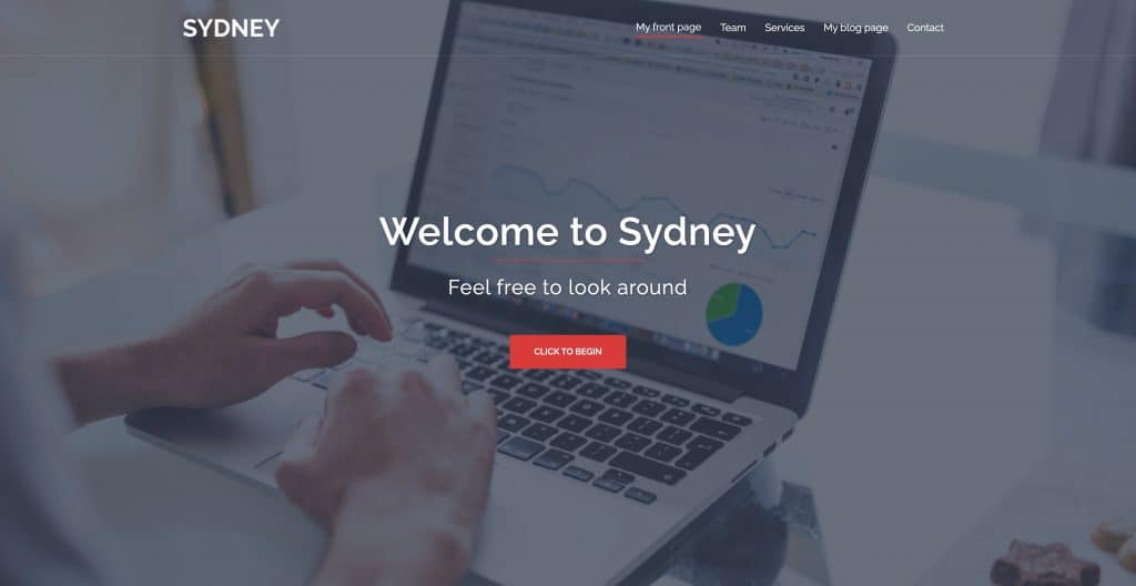Le thème WordPress gratuit Sydney.