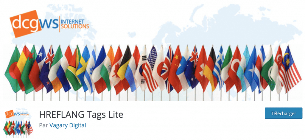 Le plugin HREFLANG Tags Lite est téléchargeable depuis le répertoire officiel WordPress.
