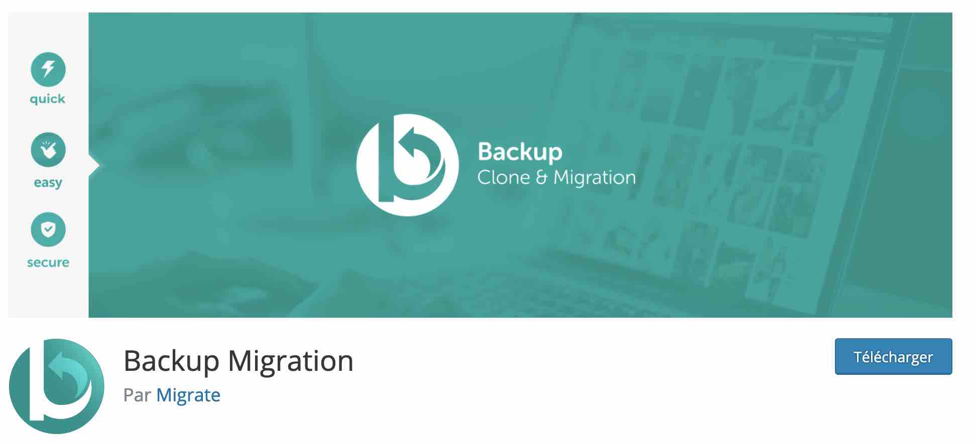 Backup Migration est un plugin de migration sur WordPress.
