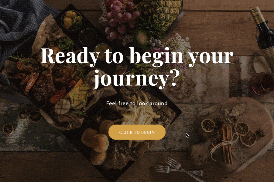 The homepage of the Sydney Pro Restaurant demo.