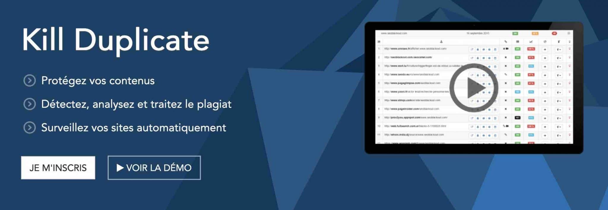 Kill Duplicate vous aide à identifier des duplications externes.