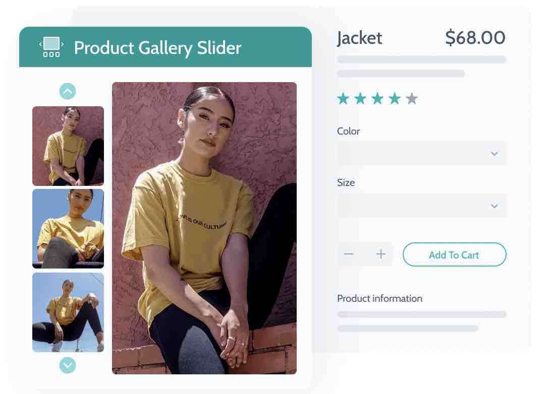 The JetProduct Gallery plugin from Crocoblock.