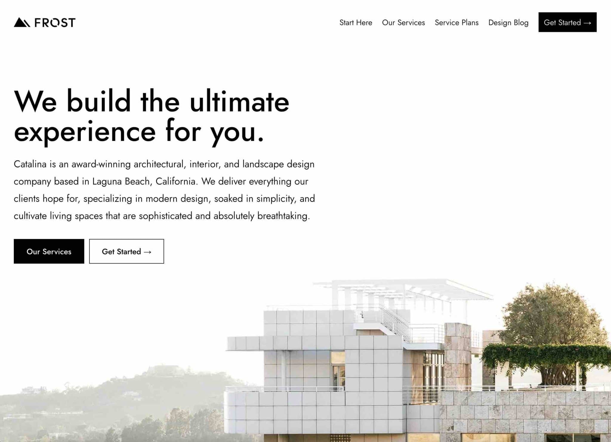 La démo Small Business de Frost.