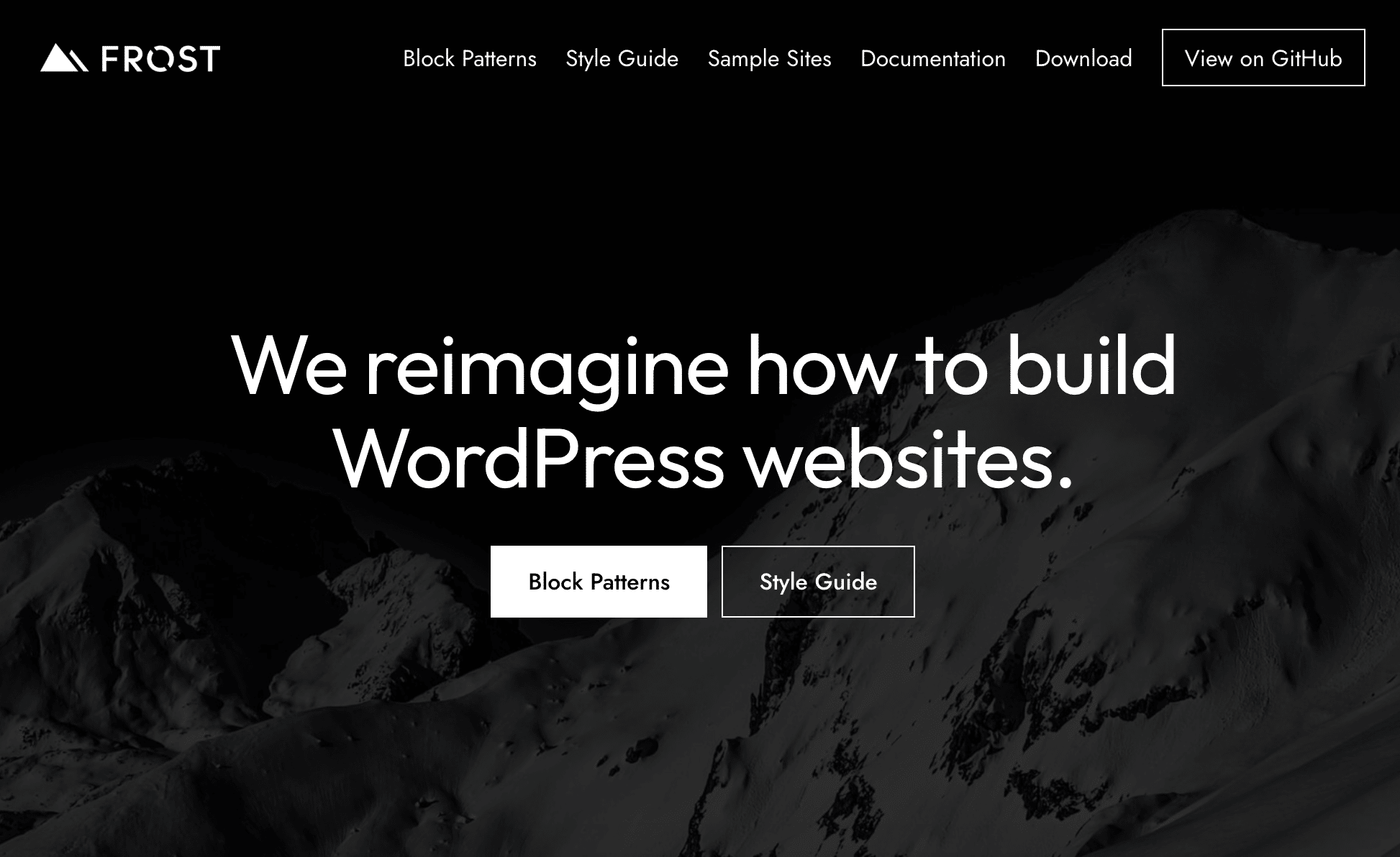 Frost theme download page.