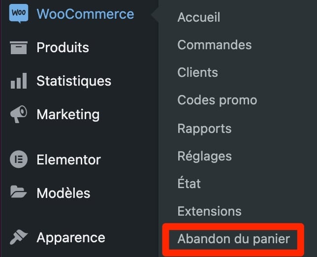 L'extension WooCommerce Cart Abandonment Recovery aide à lutter contre l'abandon de panier.