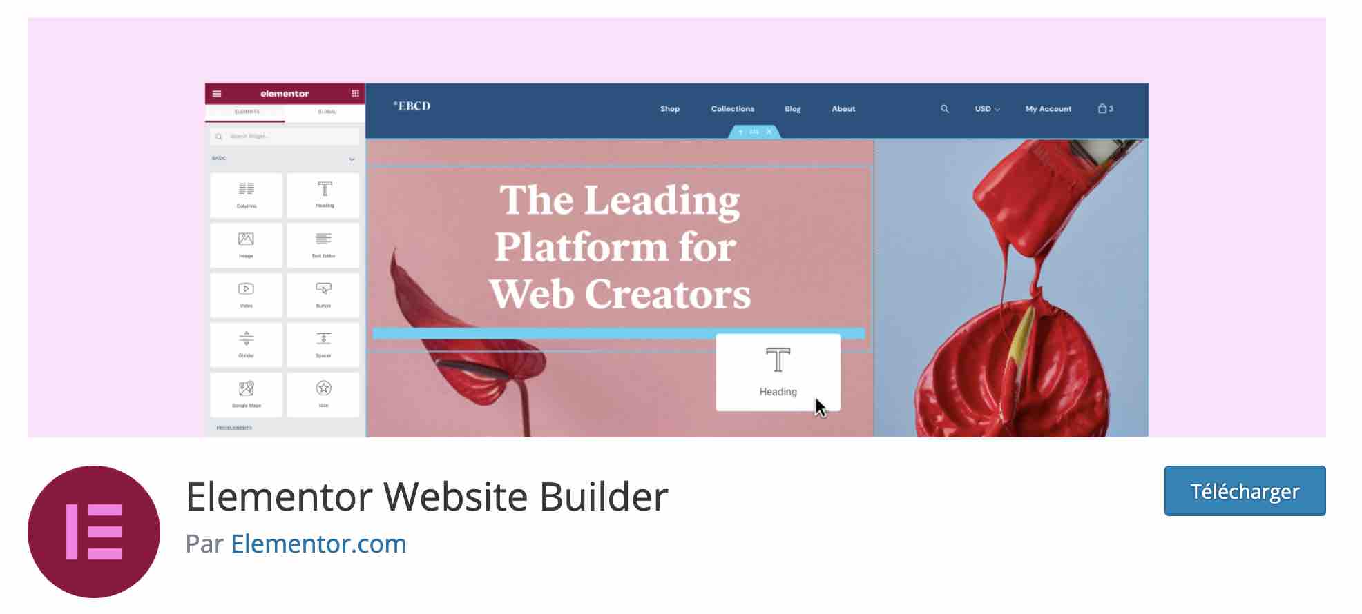 Le constructeur de page Elementor permet de créer des ancres WordPress.