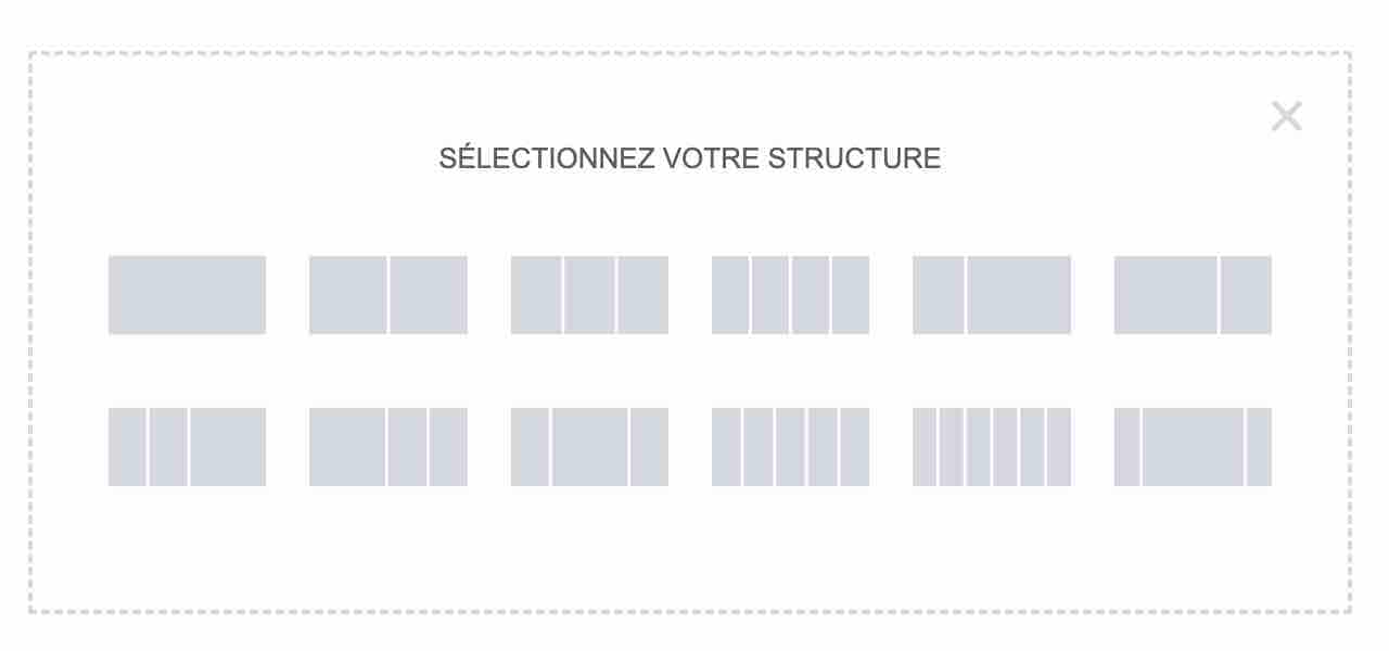 Structure d'une page dans Elementor