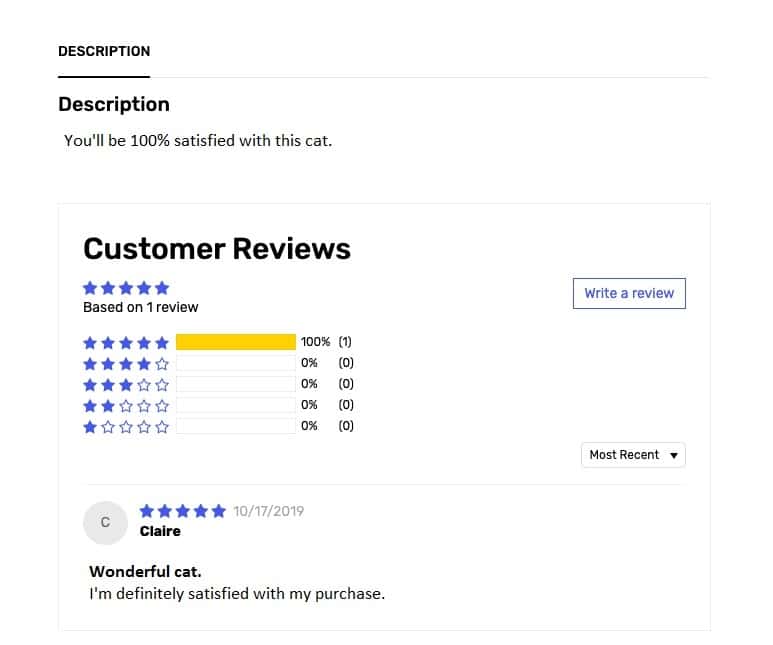 Customer review on Judge.me. 