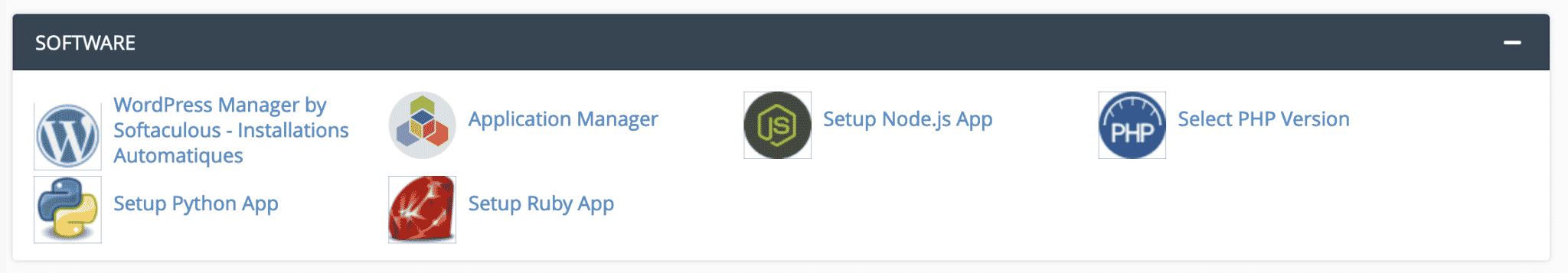 Select a version of PHP on cPanel.