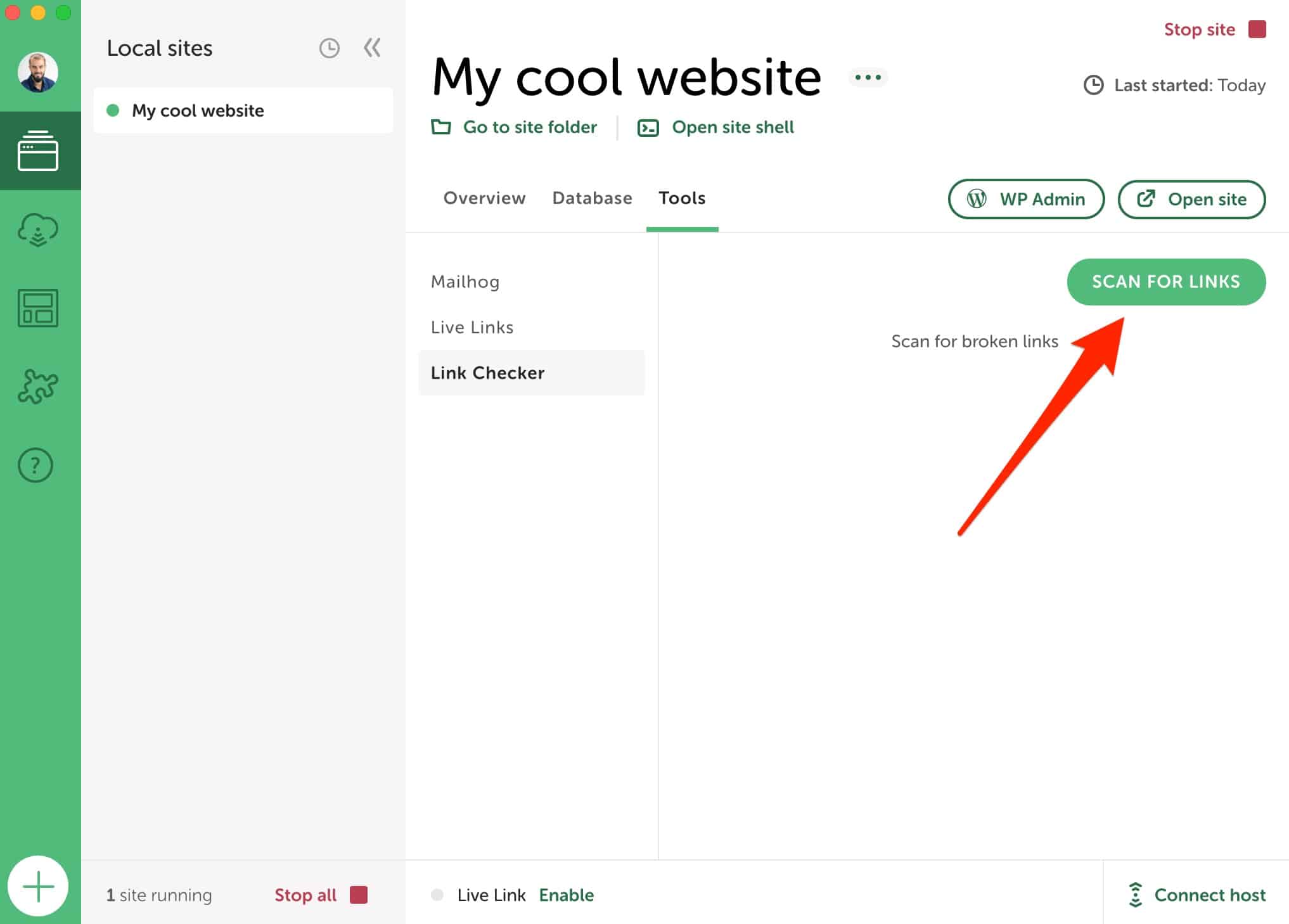 Using a Local add-on.