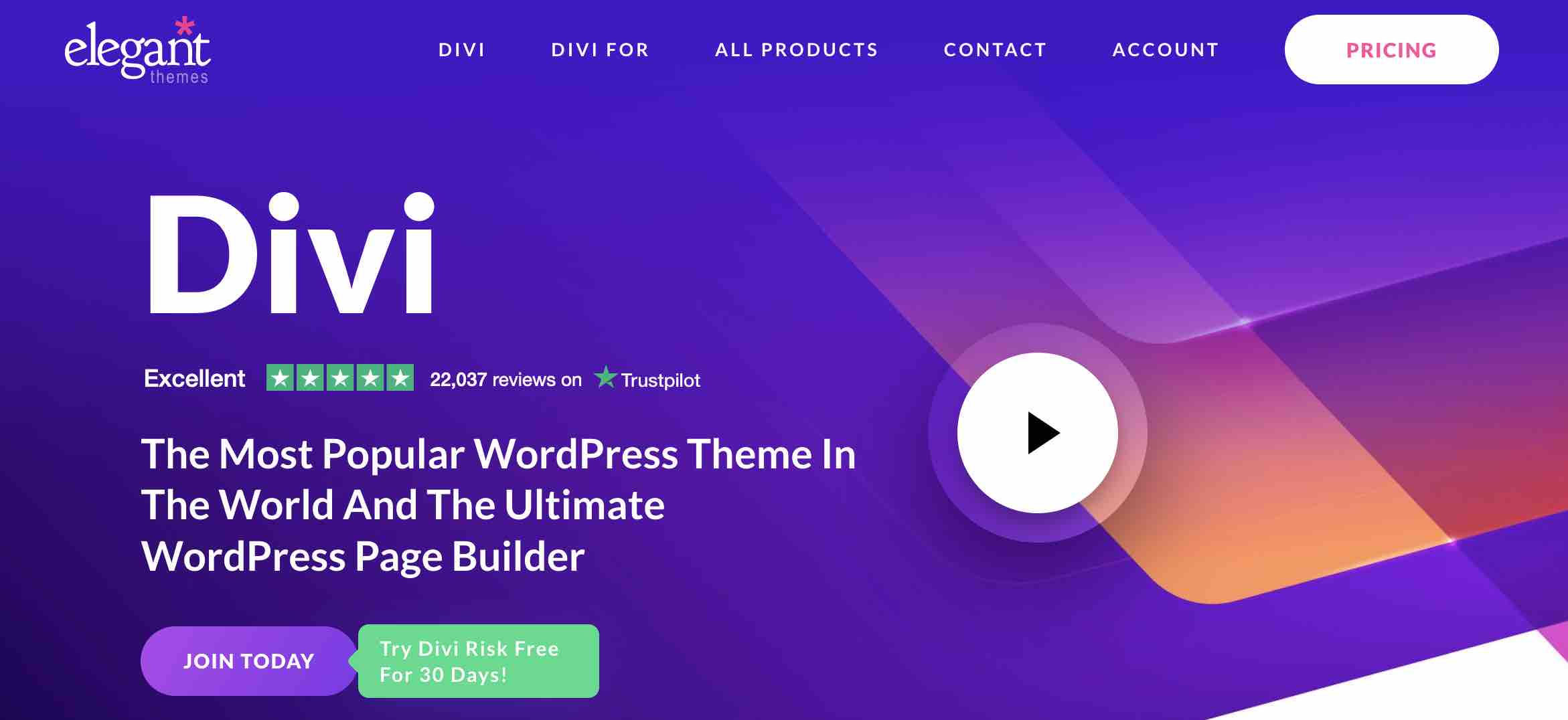 Divi est le page builder WordPress d'Elegant Themes.