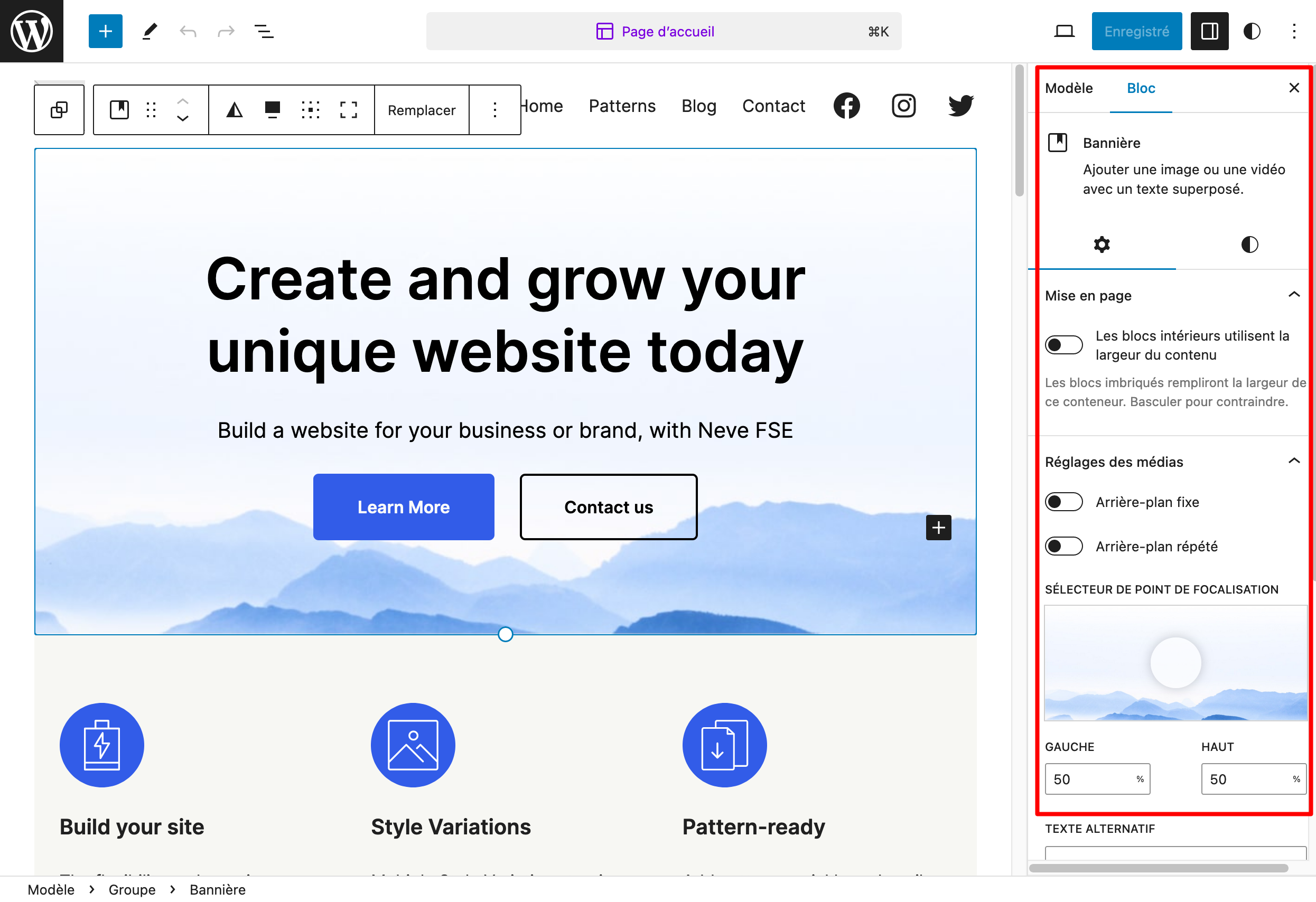 Comment personnaliser un thème WordPress sur l'Éditeur de site passe par la modification des réglages des blocs.