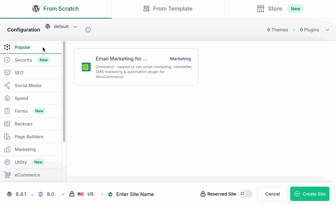 Ajout de plugins sur InstaWP.