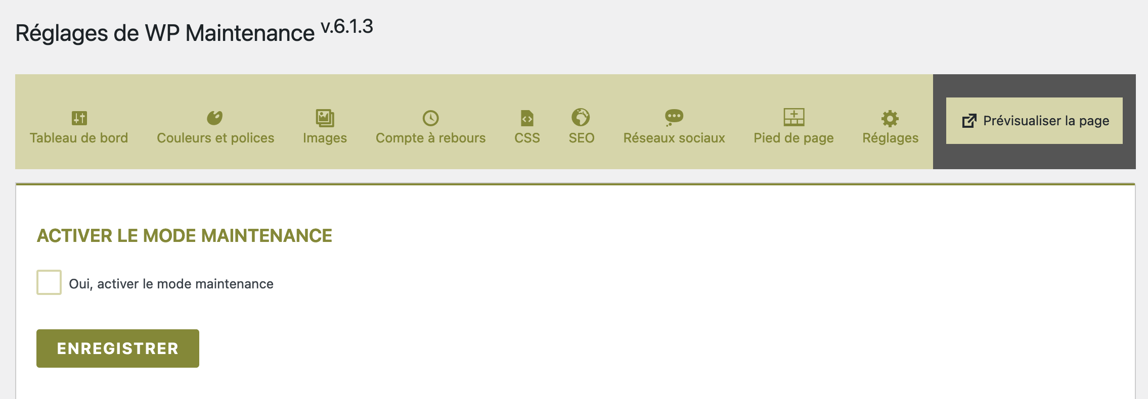 WP Maintenance est un plugin WordPress made in France.