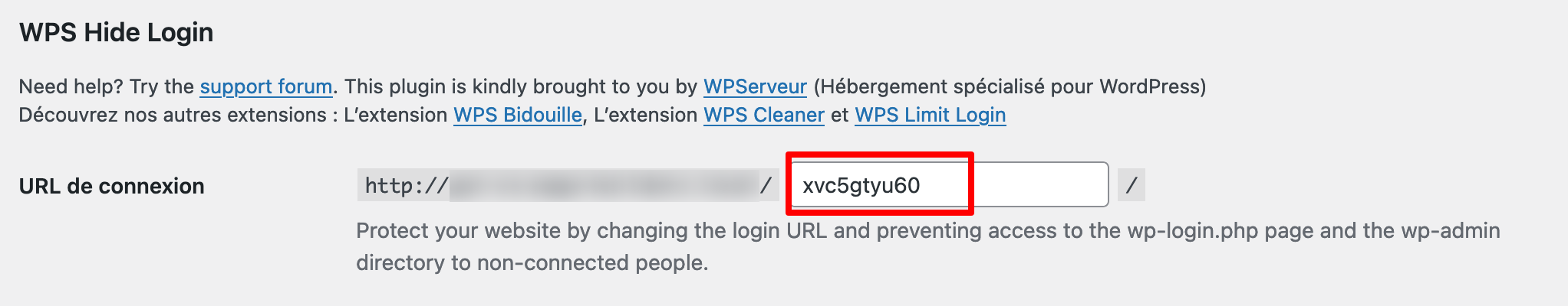 WPS Hide Login.
