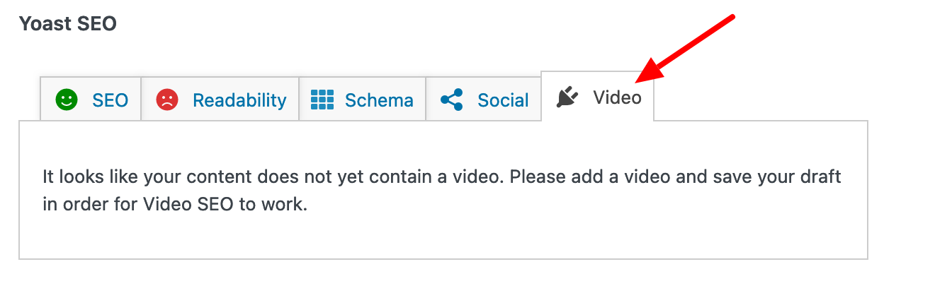Video addon on Yoast SEO.