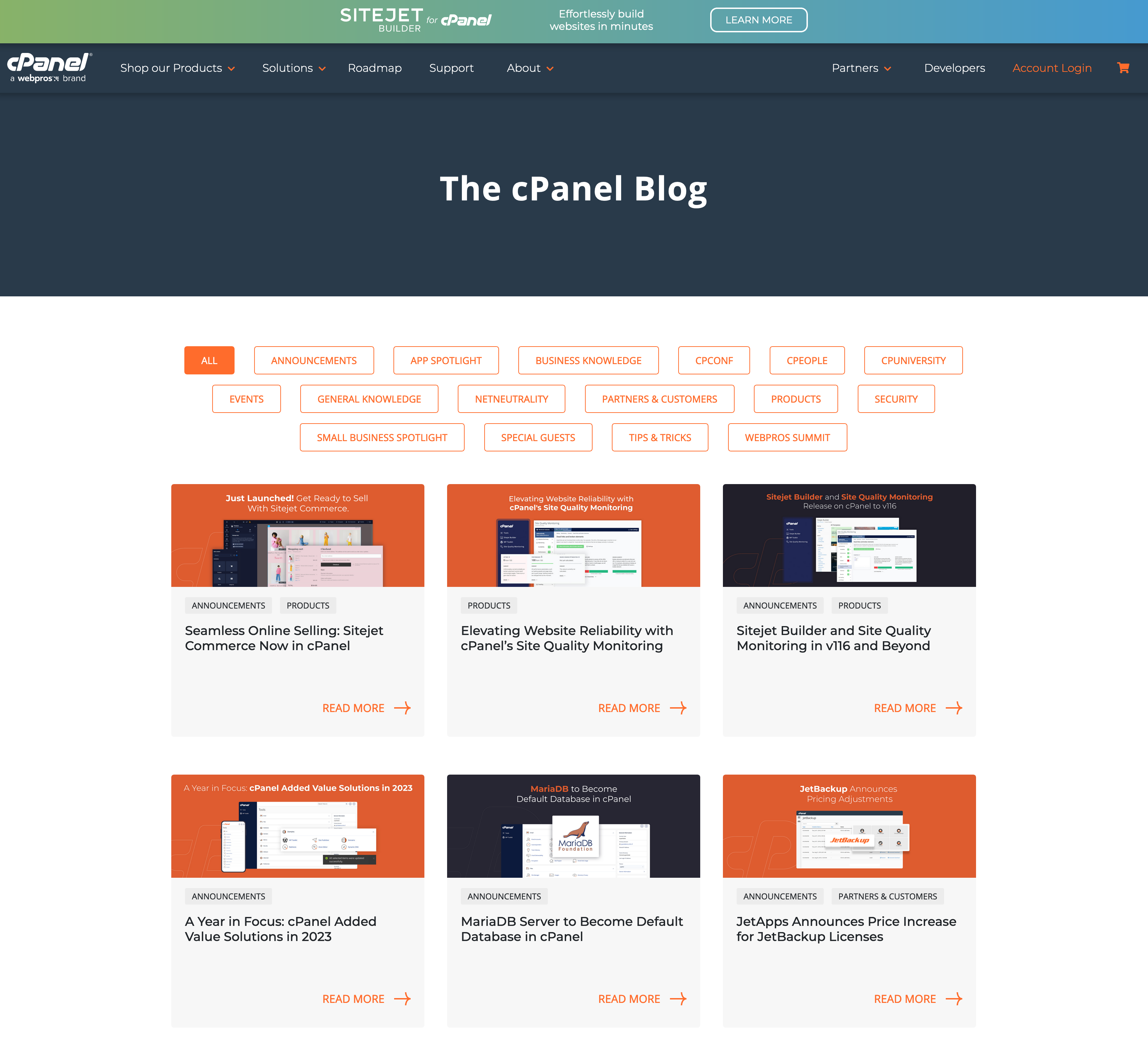 Le blog de cPanel.