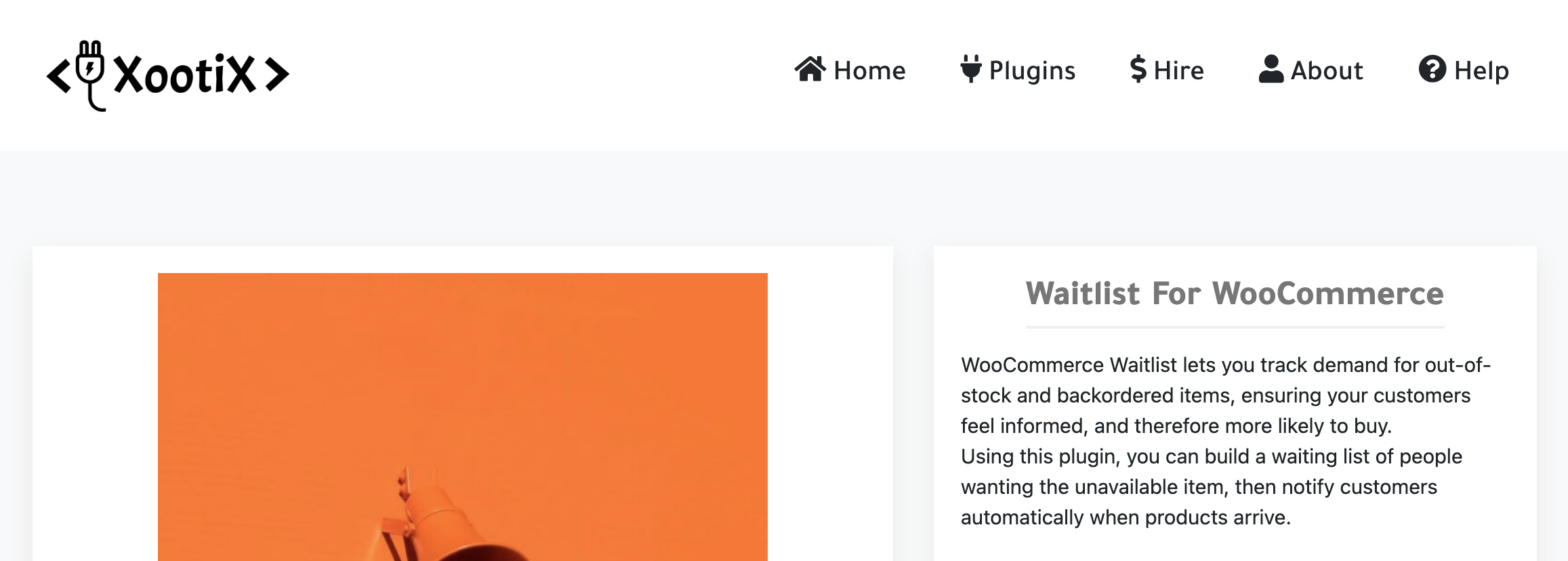 Le plugin Waitlist for WooCommerce.