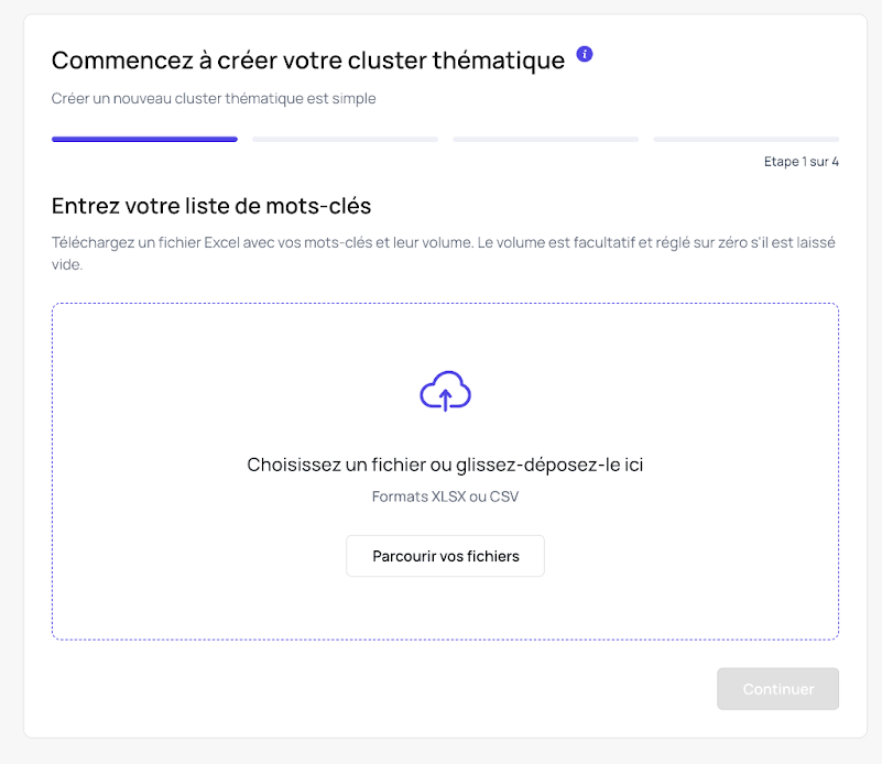 Créer un cluster thématique avec thruuu.