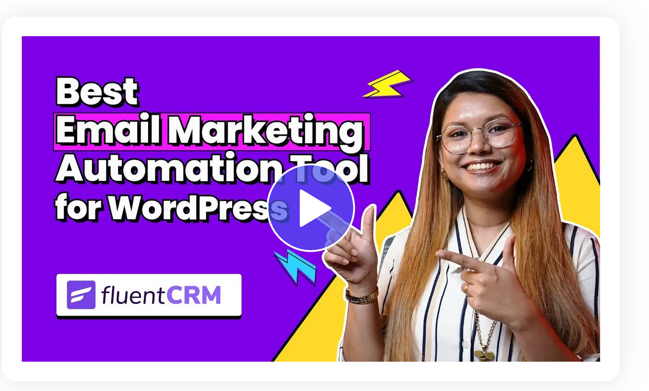 La page d'accueil de FluentCRM.