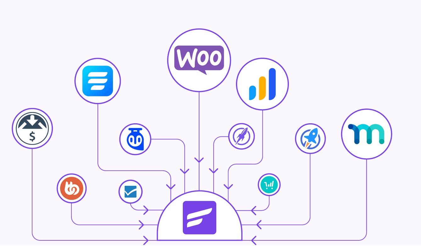 FluentCRM propose une quarantaine d'intégrations.