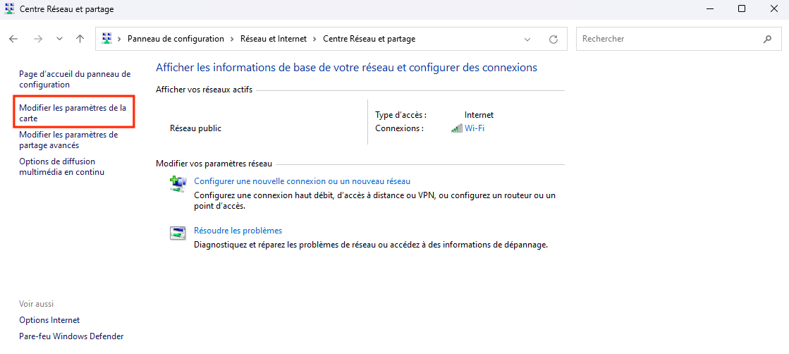 Changer de DNS sur Windows