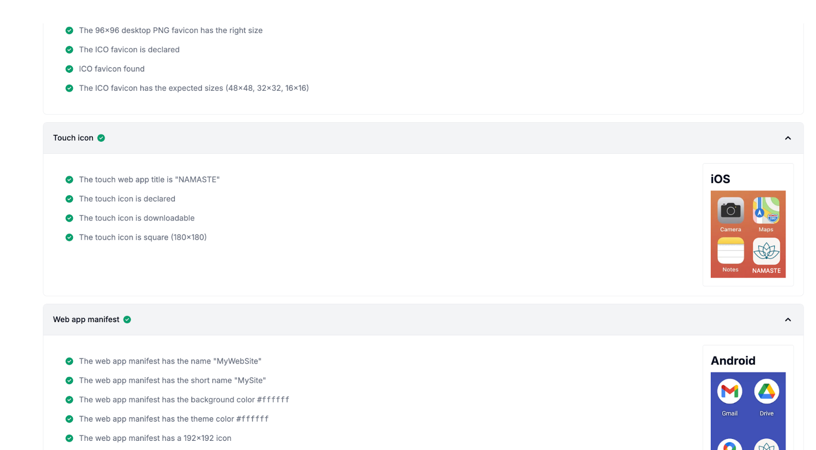 Grâce au code, indicateurs au vert 