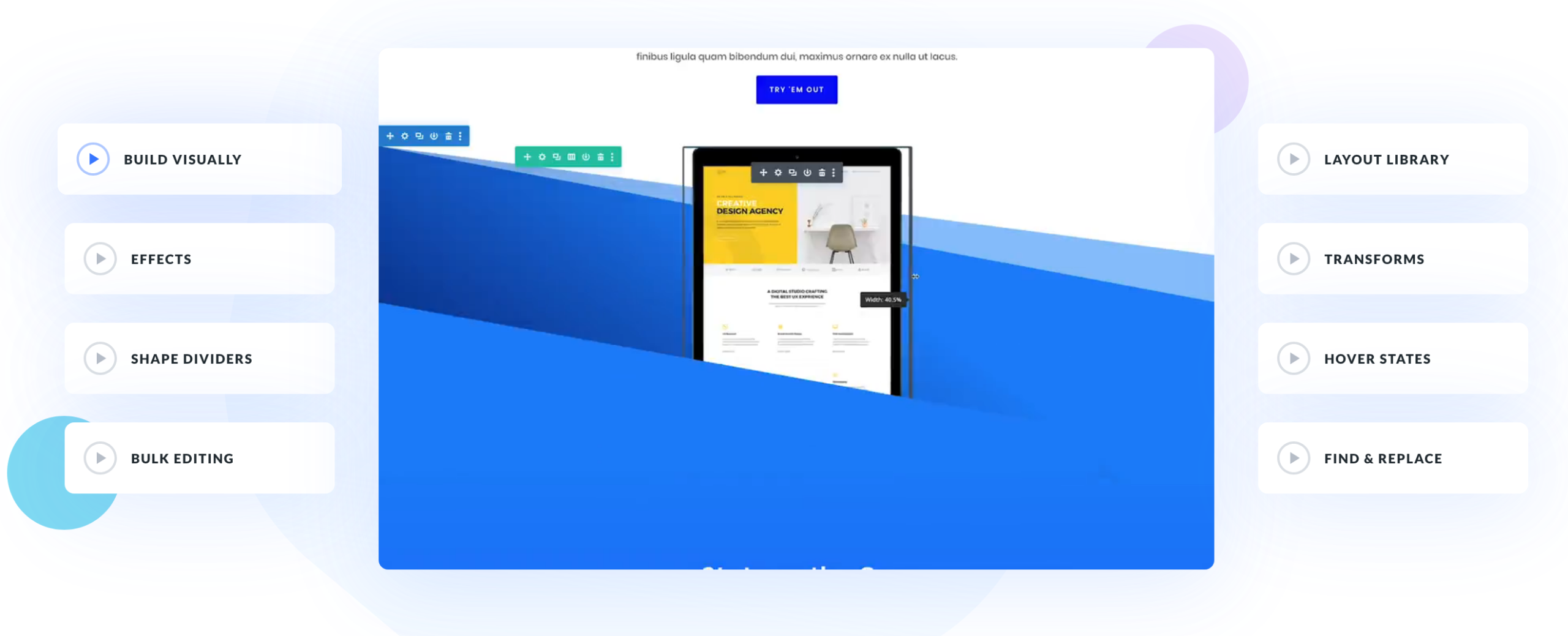 Divi 4 et son interface.